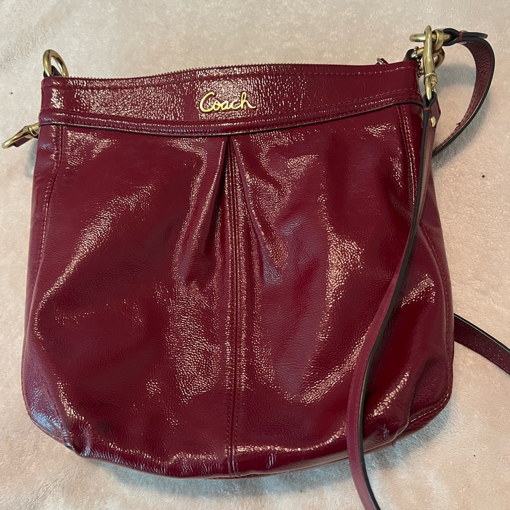 Vintage Coach - Red Patent Leather Crossbody